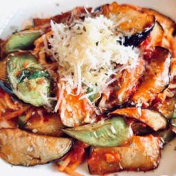 Tomato Sauce w Eggplant & Mushroom /ซอสมะเขือเทศกับเห็ดและมะเขือยาว (มังสวิรัติ )