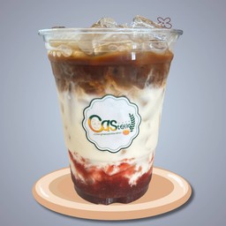 กาแฟลาเต้สตรอเบอร์รี่