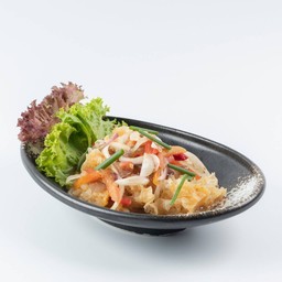 ยำเห็ดหูหนูขาว