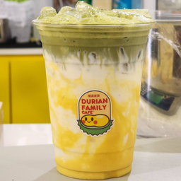 มัทฉะทุเรียนลาเต้