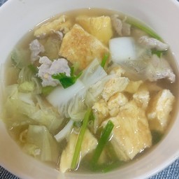 แกงจืดไข่น้ำหมูสับ