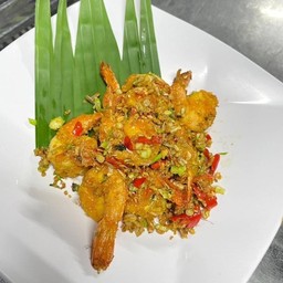 กุ้งคั่วพริกเกลือ