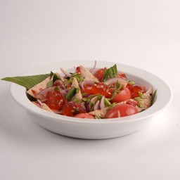 ยำหมูยอไหลบัว ไข่แดงเค็ม