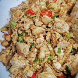 เต้าหู้คั่วพริกเกลือ (กับข้าว)
