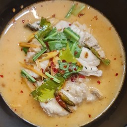 ข้าวต้มต้มยำน้ำข้นปลากะพง