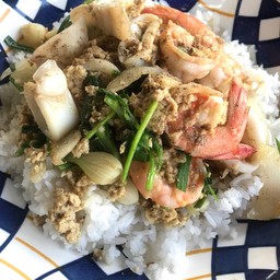 ข้าวทะเลผัดผงกระหรี่