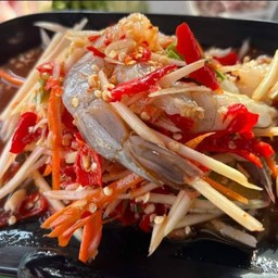 ตำกุ้งสด