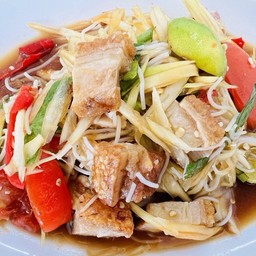 Papaya Salad With Crispy Pork