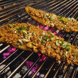 มะเขือย่างซอสหม่าล่า