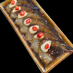 กุ้งดองซีอิ๊ว (Shrimps in Soy sauce) พร้อมสาหร่ายแผ่น