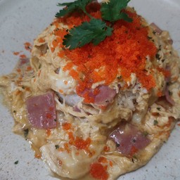 ข้าวไข่ข้นแฮมไข่กุ้ง