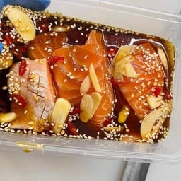 แซลมอนดอง+น้ำยำ+สาหร่าย