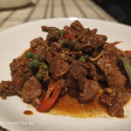 ข้าว+ผัดเผ็ดเนื้อ