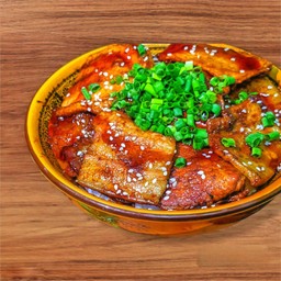 ข้าวหน้าหมูย่างSumibi Original sauce