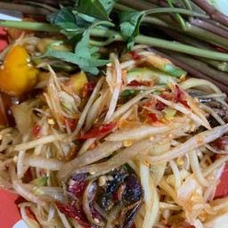 ปูเปรี้ยวส้มตำยำพิซซ่า