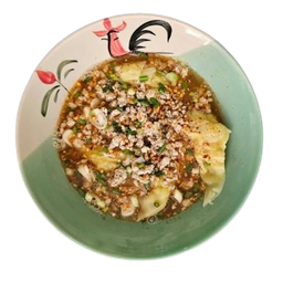 เกี๊ยวอวบลวกต้มยำน้ำ