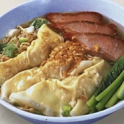 บะหมี่เกี้ยวกุ้งหมูแดง(น้ำ,แห้ง)