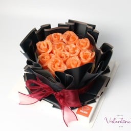 Bouguet Box Valentine( สีกรมดำ)