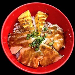 ข้าวหน้าปลาแซลม่อนเทริยากิ