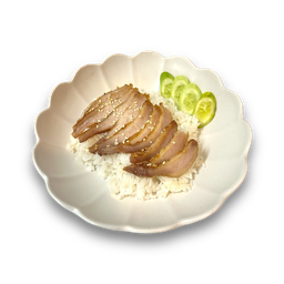 ข้าวคอหมูย่างมันน้อย