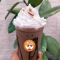 โอวัลตินเย็น ( ท้อปปิ้งวิปครีม )