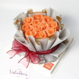Bouguet Box Valentine (สีครีม)