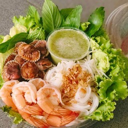 เมี่ยงหอยแครง+กุ้ง