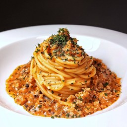 สปาเก็ตตี้ซอสมะเขือเทศผัดหมูสับ