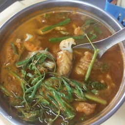 แกงส้มผักรวม เนื้อปลเก๋า