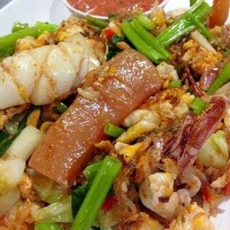 สุกี้หมึกกรอบ