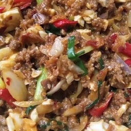 เนื้อผัดไข่เค็ม