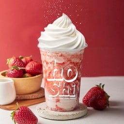นมสดสตอเบอรี่แมคเคียโต้ Double Strawberry Macchiato