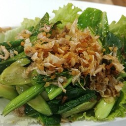คะน้าผัดน้ำมันหอย