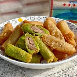 ปอเปี๊ยะวุ้นเส้น+เผือก(10ชิ้น)