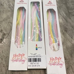เทียนวันเกิดพาสเทล