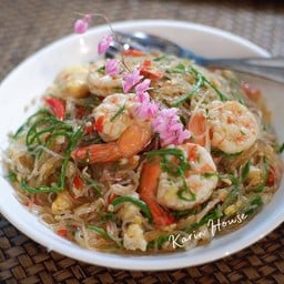 วุ้นเส้นชะอมกุ้ง
