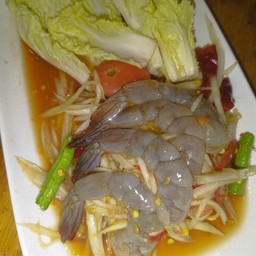 ตำปูปลาร้ากุ้งสด