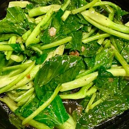 ผัดคะน้าน้ำมันหอย (กับข้าว)