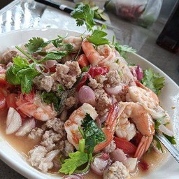 ยำวุ้นเส้นกุ้ง หมูสับ(เมนูที่จริงใจ)