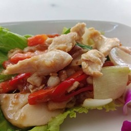 ไก่ผัดน้ำมันหอย