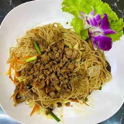 ผัดหมี่ฮ่องกง หมูสับ