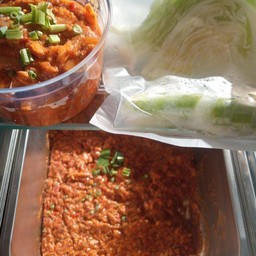 น้ำพริกปลากระป๋อง+ผัก