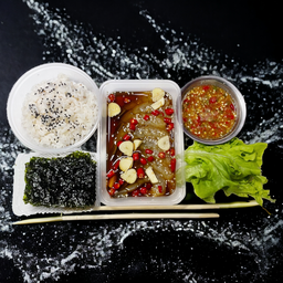 กุ้งดอง ข้าว สาหร่าย