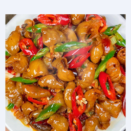 ใส้หมูผัดแห้ง