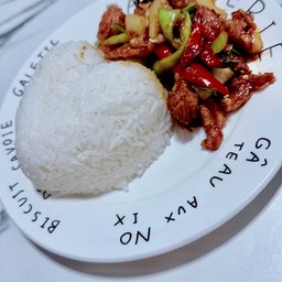 ข้าวพริกเผาหมู