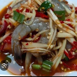 ตำกุ้งสด