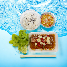 ชุดคู่แซลมอนดอง ข้าวญี่ปุ่น