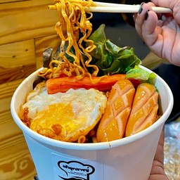 ผัดมาม่าเกาหลี ซอสเผ็ดโคชูจัง สูตรโฮมเมด