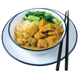 บะหมี่กระหรี่เนื้อเปื่อย