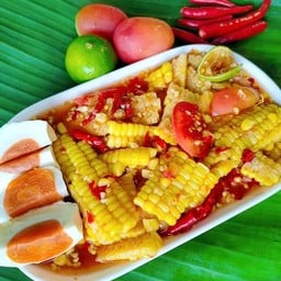 ตำข้าวโพดไข่เค็ม